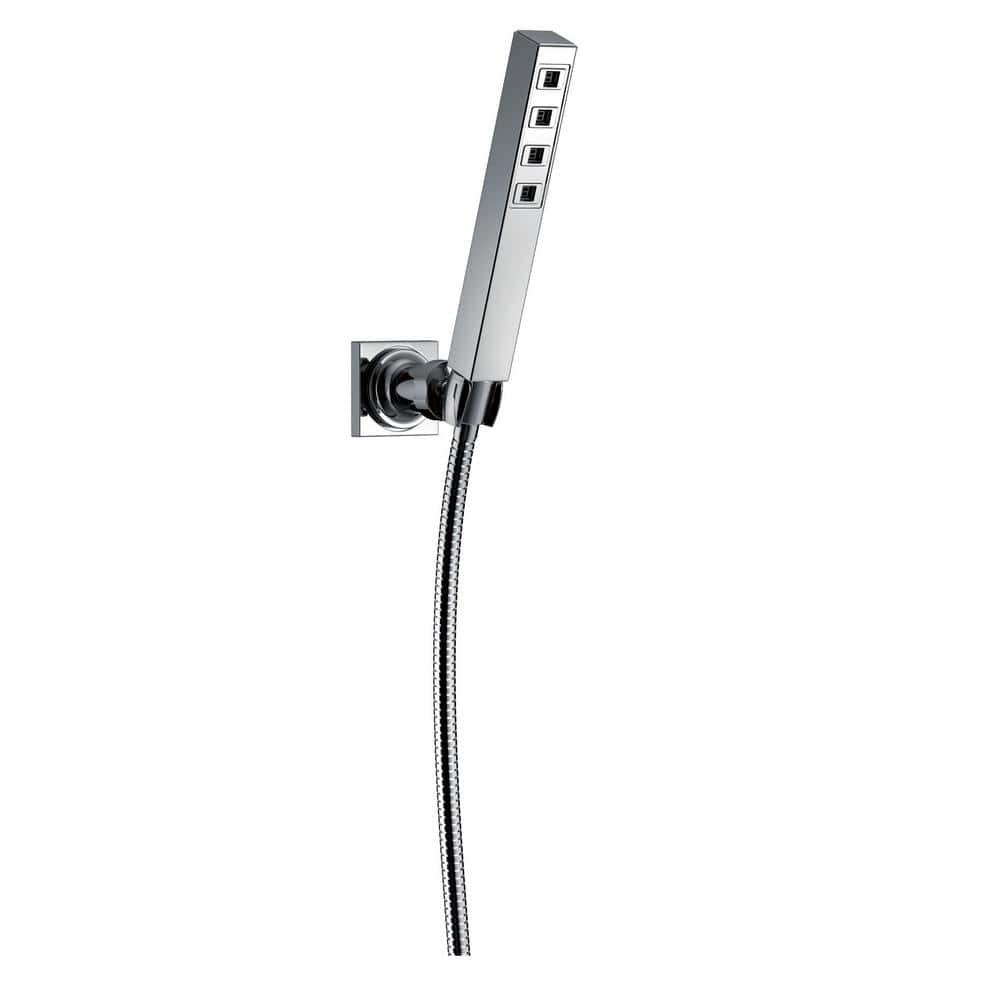 1-Spray Patterns 1.75 GPM 1.38 in. Wall Mount Handheld Shower Head with H2Okinetic in Lumicoat Chrome price history on PriceWatchPro