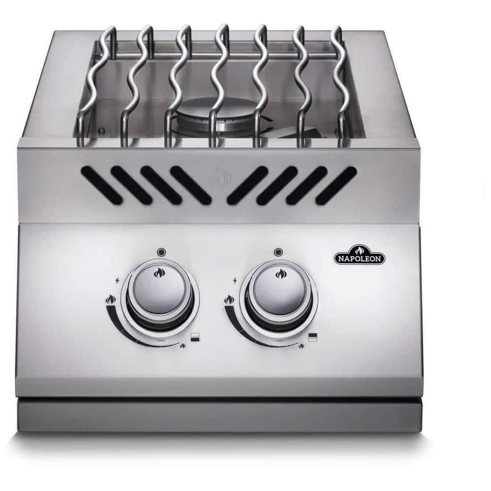 Built-In 500 Series 15.5 in. 2-Burner Propane Grill in Stainless Steel with Stainless Steel Cover