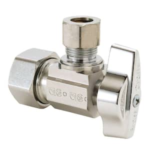 1/2 in. Nom Comp Inlet x 1/4 in. O.D. Comp Outlet 1/4-Turn Angle Ball Valve