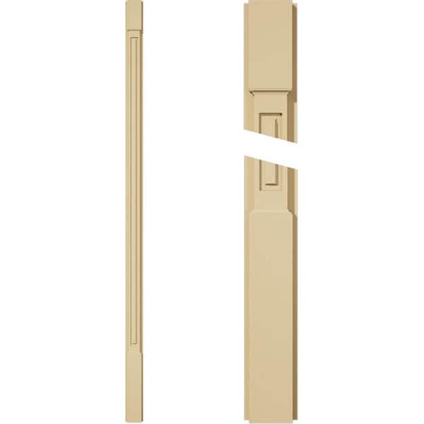 Ekena Millwork 2 in. D x 4 in. W x 96 in. L Primed Polyurethane Pilaster 1- Pack