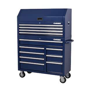 Standard Duty 42 in. 8-Drawer Blue Rolling Tool Cabinet