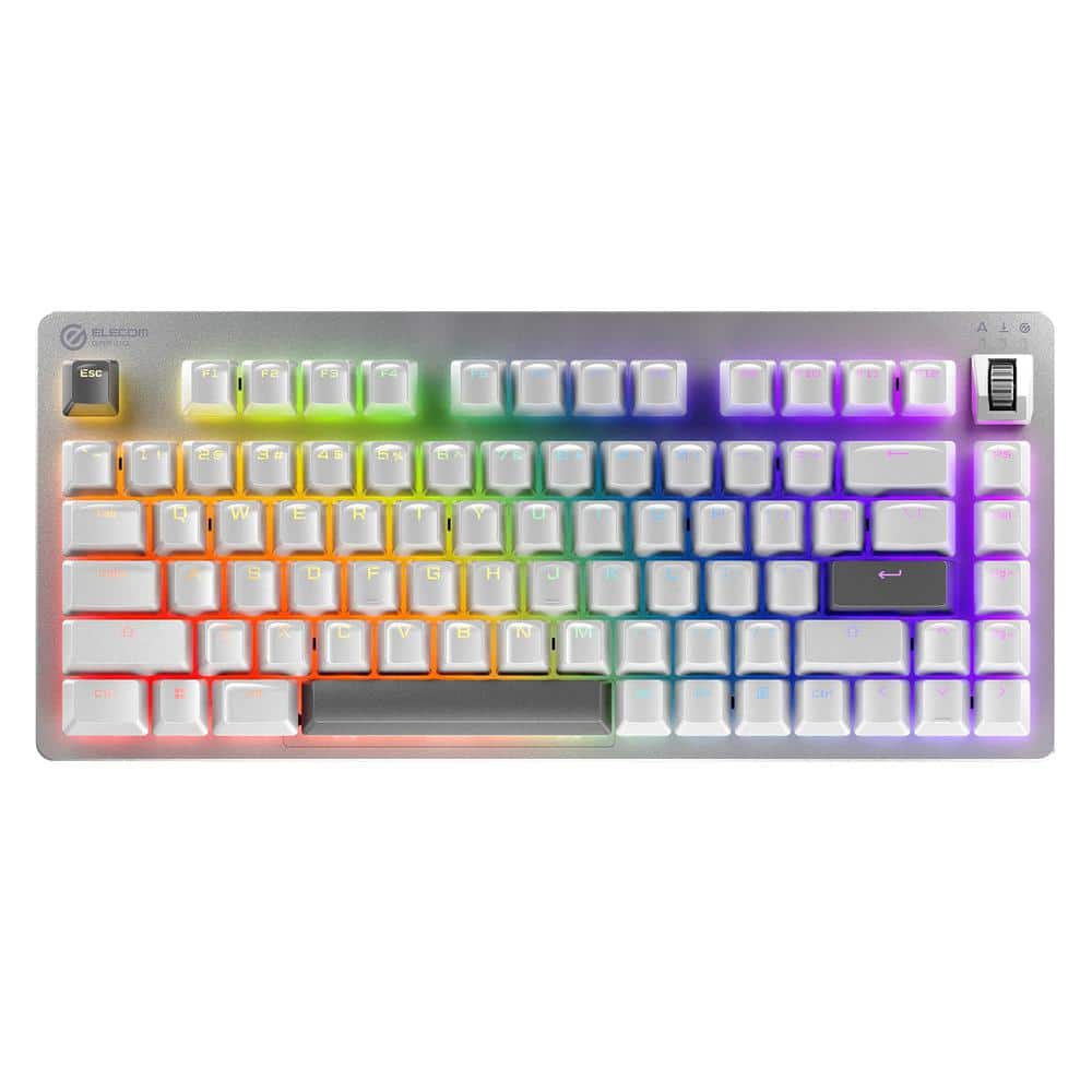 Customizable Keys Gaming Keyboard-VK720A w/ RGB,Media Dial, N-Key Rollover,
