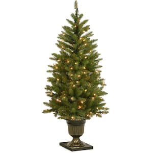 4 ft. Dunhill Fir Entrance Artificial Christmas Tree with Clear Lights
