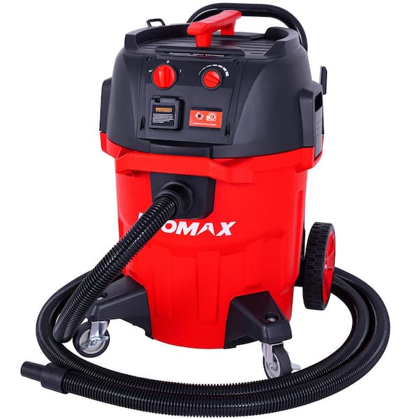 12 Gallon 6.5 HP OSHA-Compliant Wet/Dry Vacuum with Dual Self-Cleaning HEPA Filters, Airflow Alarm, and Accessories