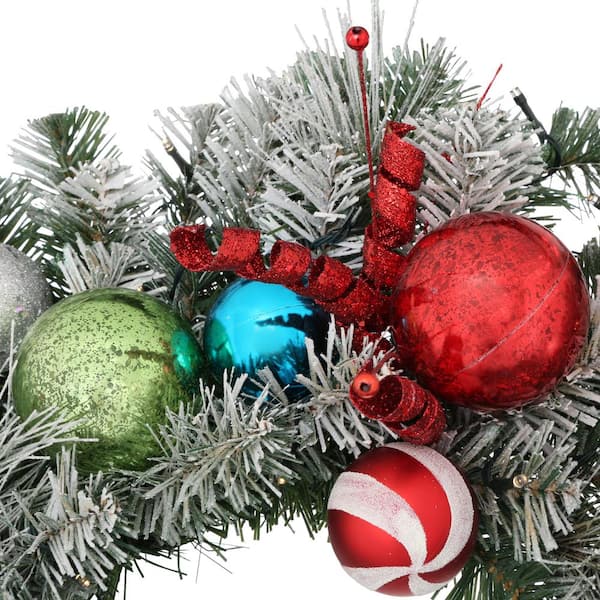 Home Accents Holiday 32 in. Pre-Lit LED Flocked Whimsical