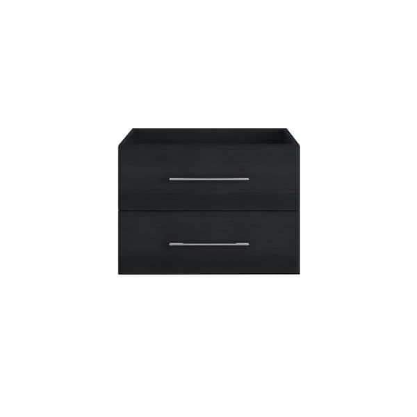 VOLPA USA AMERICAN CRAFTED VANITIES Napa 30 in. W x 20 in. D x 21 in. H Single Sink Bath Vanity Cabinet without Top in Black Ash, Wall Mounted
