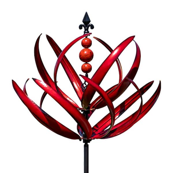 91 in. Wind Spinner for Garden and Yard, Large Metal Kinetic Wind Sculptures for Outdoor Decor