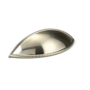 Huntingdon Collection 3-3/4 in. (96 mm) Center-to-Center Brushed Nickel Traditional Drawer Pull
