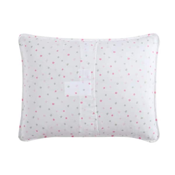 Laura Ashley Ellyn 2-Piece Pink Microfiber Twin Quilt Set