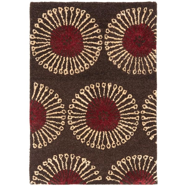 SAFAVIEH Soho Coffee/Brown 2 ft. x 3 ft. Floral Area Rug