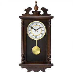 Pendulum Wall Clock Battery Operated - Hanging Grandfather Wall Clock with  Pendulum - Quiet, Wood Pendulum Clock - Wooden Pendulum Wall Clock for