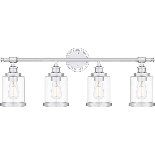 Quoizel Dixie 32 in. 4-Light Polished Chrome Vanity Light