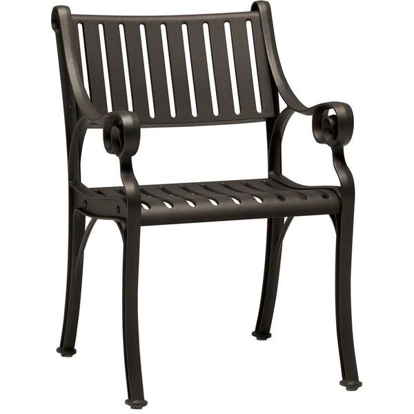 Tradewinds Terrace Textured Bronze Commercial Patio Chair