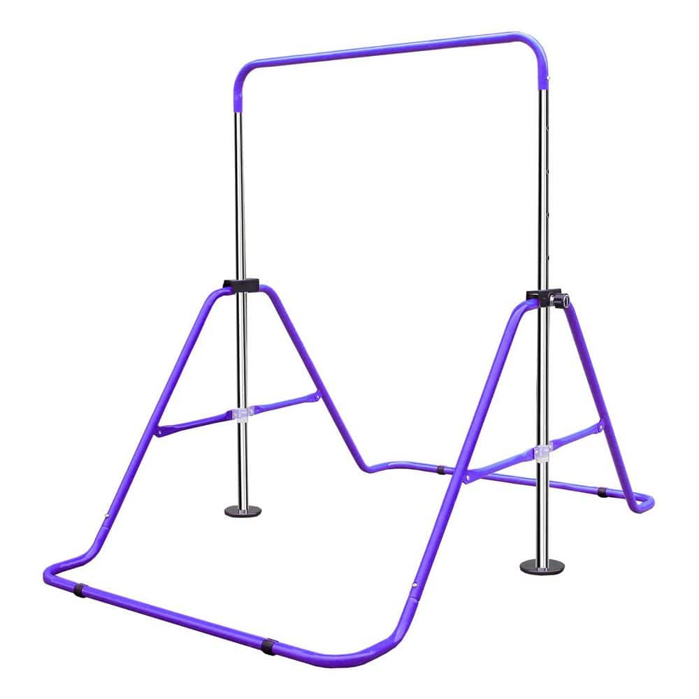 35-51 in. Adjustable Height Folding Gymnastics Bar for Kids, Sturdy Steel Junior Training Bar with Triangular Support, price history on PriceWatchPro
