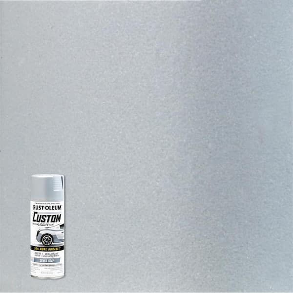 Rust-Oleum Automotive 11 oz. Matte Silver Gray Custom Lacquer Spray Paint (6-Pack)