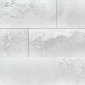 Satori Snow 16 in. x 32 in. Matte Porcelain Stone Look Floor and Wall Tile (14.20 sq. ft./Case)