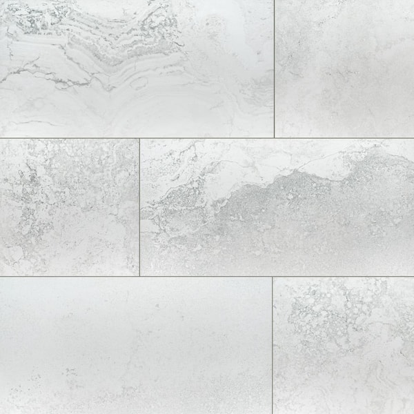 MSI Satori Snow 16 in. x 32 in. Matte Porcelain Stone Look Floor and Wall Tile (14.20 sq. ft. /Case)