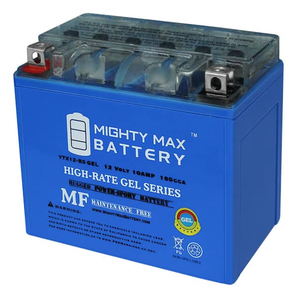 MIGHTY MAX BATTERY YTX12-BS 12V 10AH GEL Battery for Suzuki VZ800