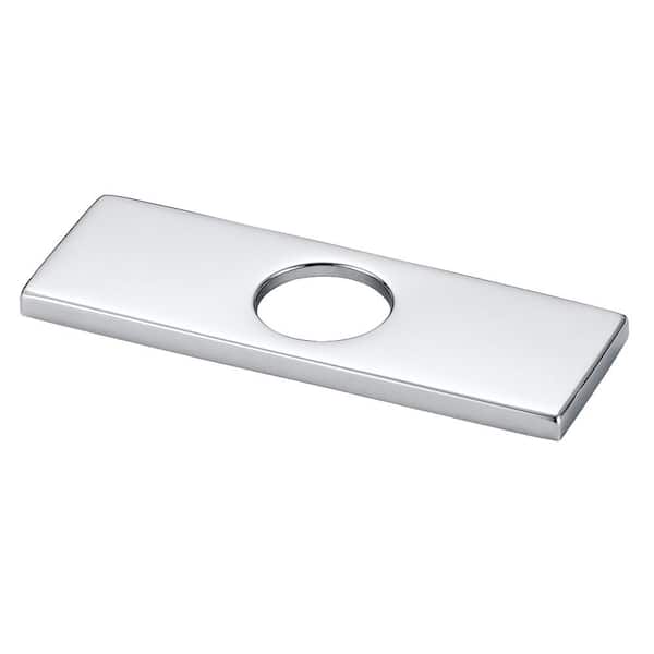 Design House 6 in. Deck Plate in Polished Chrome