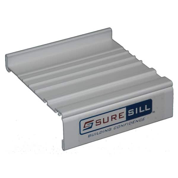 SureSill 4-1/8 in. White Sloped Sill Pan Extension Coupling Flashing