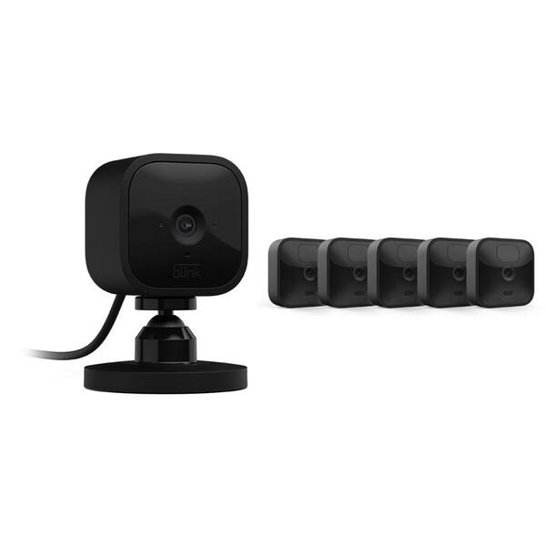 Blink MINI 1-CAM, BLK + OUTDOOR 5-CAM