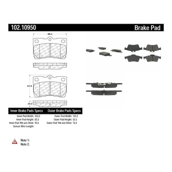 Centric Parts Disc Brake Pad Set