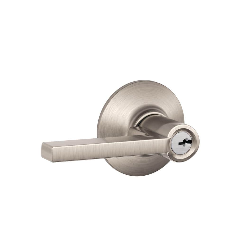 Latitude Satin Nickel Keyed Entry Door Lever