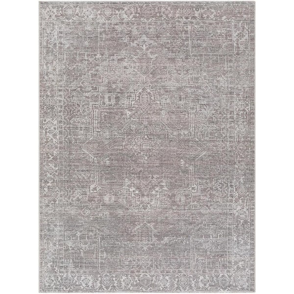Livabliss Galey Alix x Livabliss Collins Avenue VII Vintage Medallion Area Rug, 6'6 in. x 9' (7' x 9'), Olive