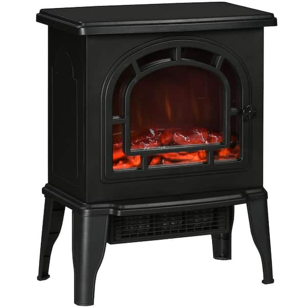 Electric Fireplace outlet Heater, 1200W Ceramic Black Style