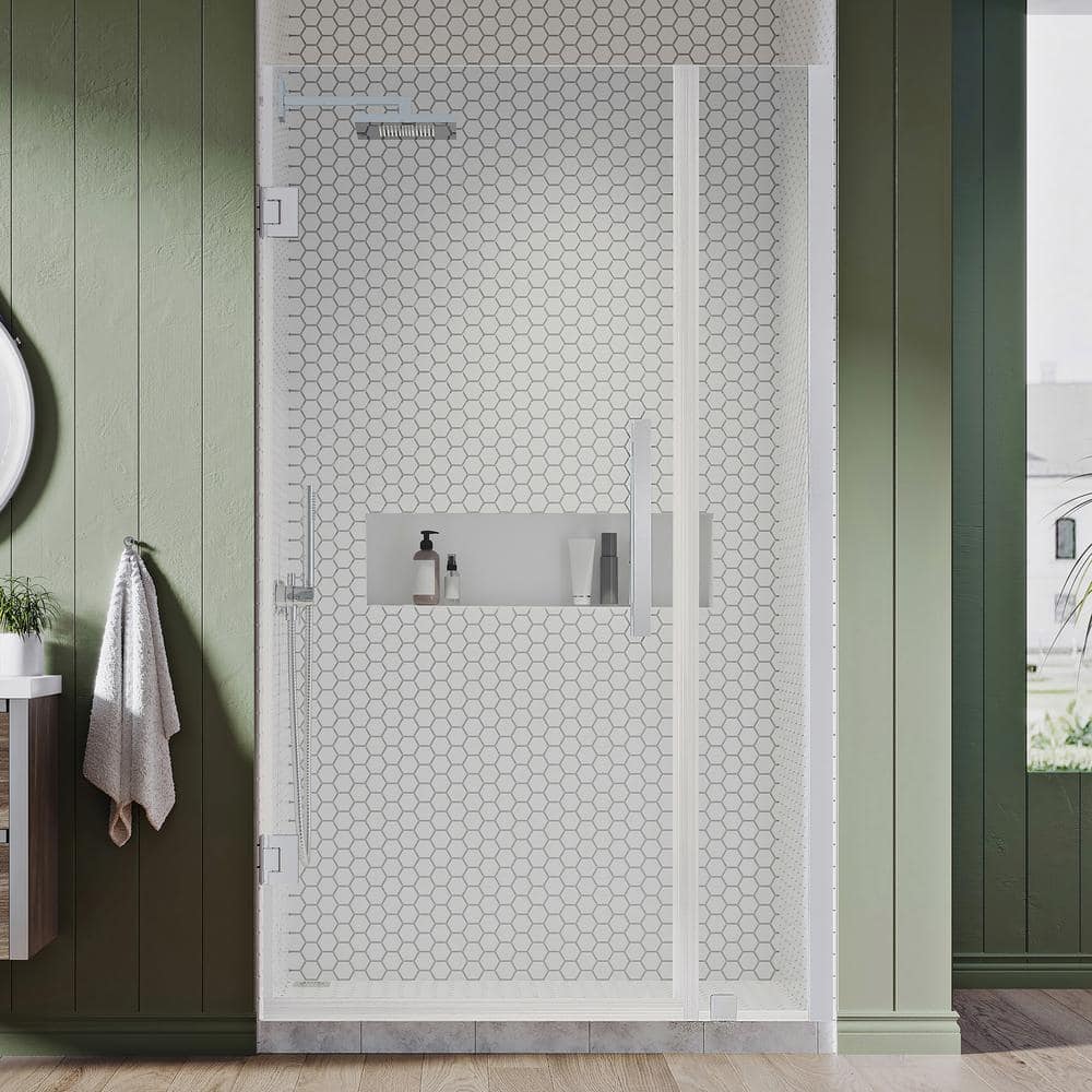 Tampa-Pro 41" x 72" Frameless Chrome Shower Door Kit