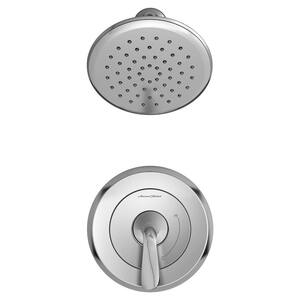 Fluent 1-Handle Water Saving Shower Faucet Trim Kit for Flash Rough-In Valves in Polished Chrome (Valve Not Included)