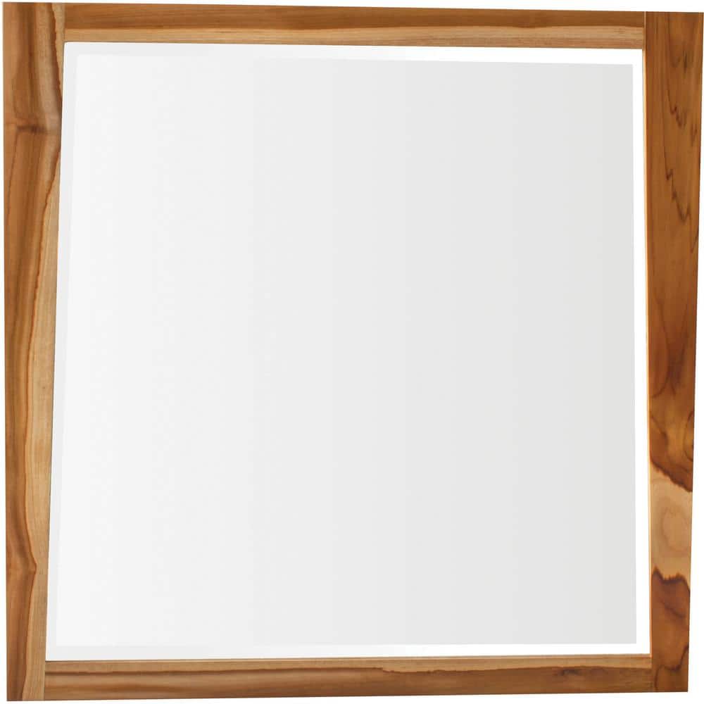 Earthy Teak 36" Rectangular Bathroom Vanity Mirror