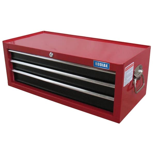 Kodiak 26 in. 3-Drawer Middle Chest in Red