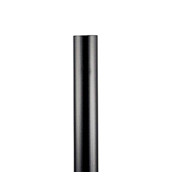 Outdoor 7 Foot Matte Black Aluminum Post for use with Outdoor Lanterns