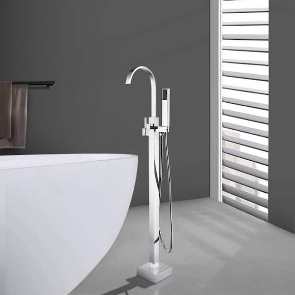 Maincraft Single-Handle Freestanding Tub Faucet with Handheld