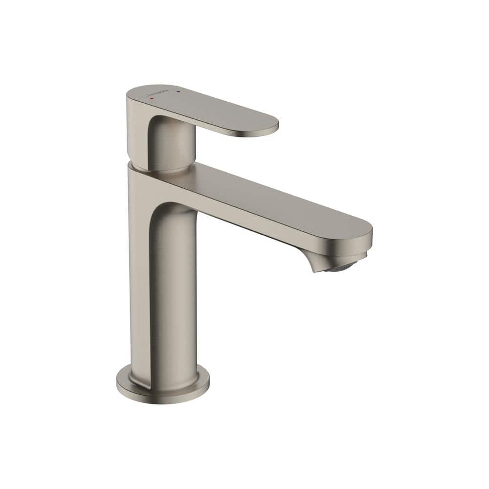 Brushed Nickel Single Hole Bathroom Faucet with Pop-Up Drain