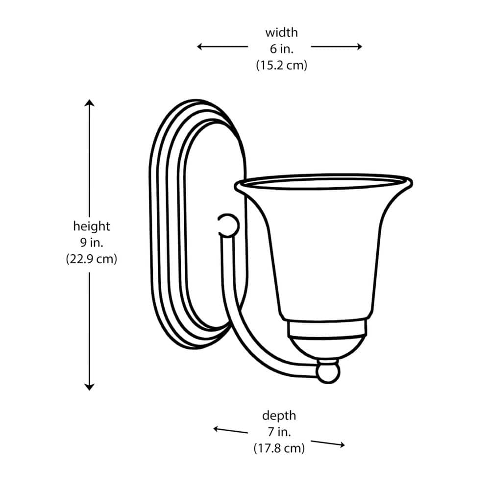 Bronze 6" Traditional Wall Sconce with Marbleized Glass Shade