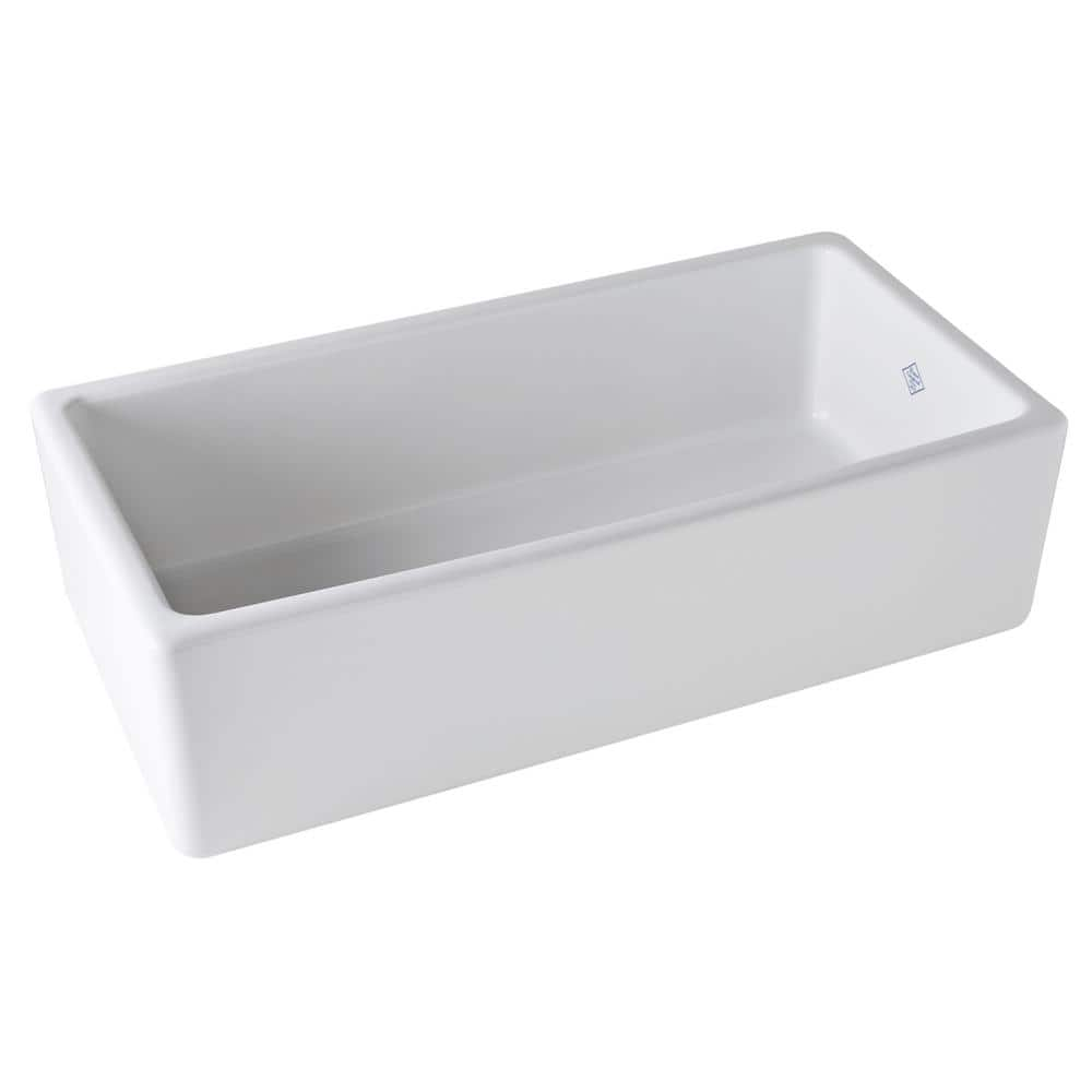 UPC 824438029484 product image for Lancaster Farmhouse/Apron-Front Fireclay 36 in. Single Bowl Kitchen Sink in Whit | upcitemdb.com