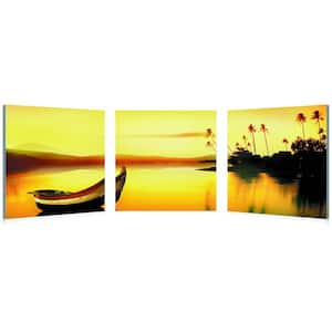 Golden Sunset Unframed Photography Wall Art 20 in. x 20 in