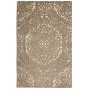 Francesca Linen 5 ft. x 8 ft. Shag Area Rug