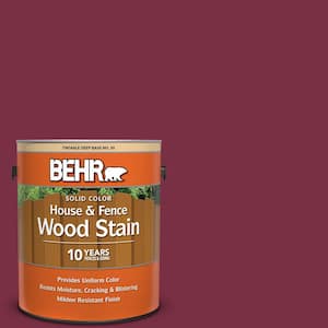 1 gal. #PPU1-13 Spiced Wine Solid Color House and Fence Exterior Wood Stain