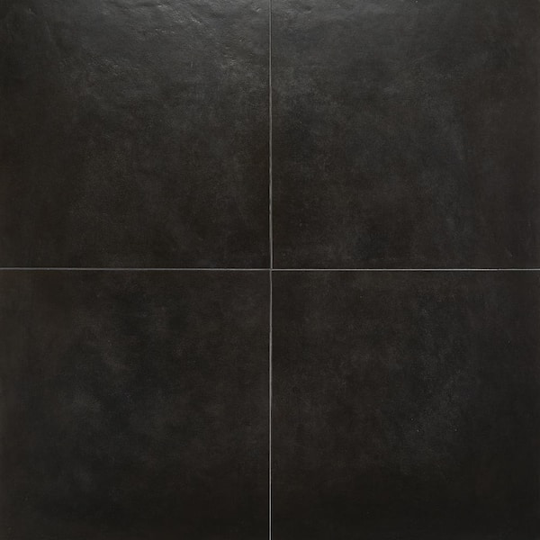 Ivy Hill Tile Chord Leather Black 23.62 in. x 23.62 in. Matte