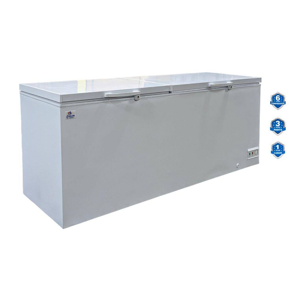 Cooler Depot 92in. W 26.7 cu ft NSF Commercial Manual Defrost Chest Freezer in White