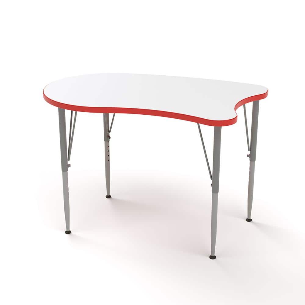 Versa Desk Curve Laminate Large Surface Tall Size Height Adjustable Kids De
