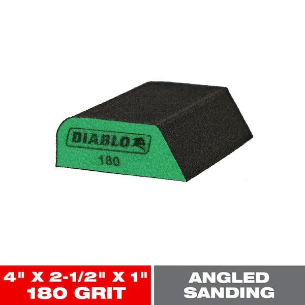 4-1/2 in. x 2-3/4 in. x 1 in. 180 Grit Ultra Fine Dual-Edge Sanding Sponge