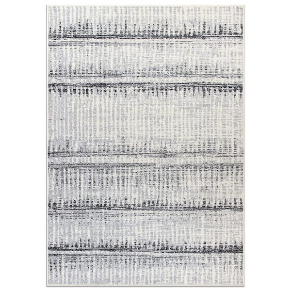 World Rug Gallery Contemporary Bohemian Gray 5 ft. x 7 ft. Area Rug