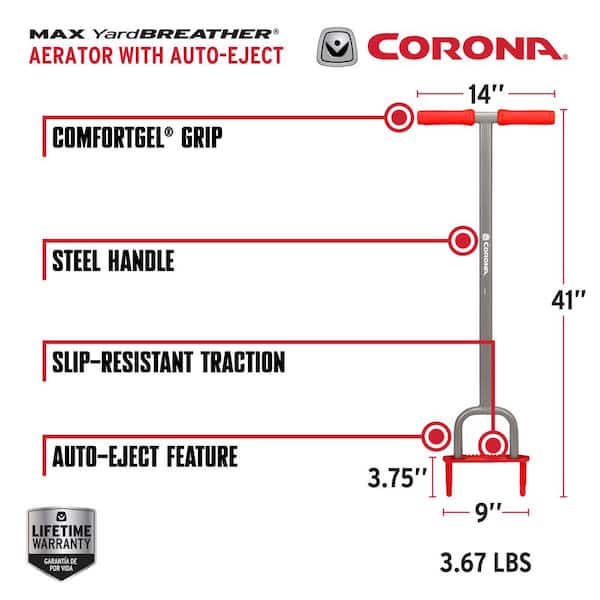 MAX YardBREATHER Aerator with Auto-Eject 3.5 in. Soil Plugs