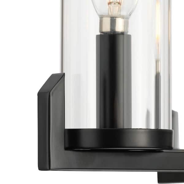 Progress Lighting Pellum Collection 25 in. 5-Light Matte Black Modern Traditional Chandelier for Dining Room