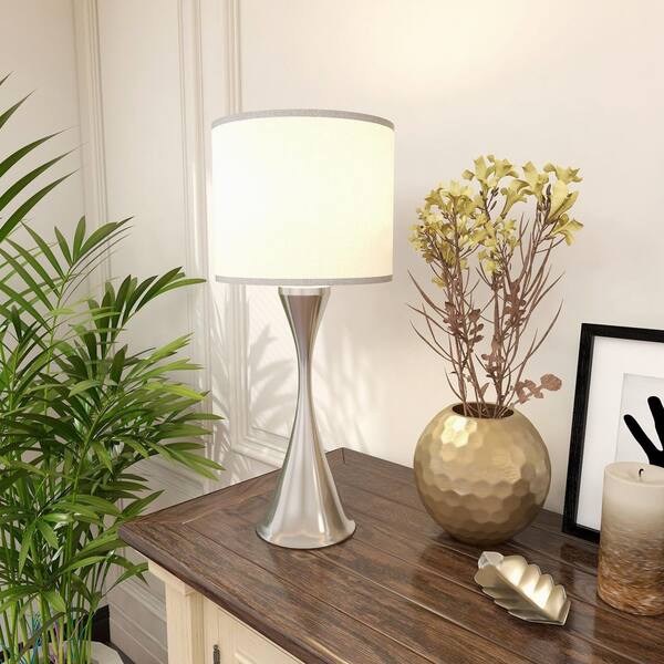 nickel finish table lamps