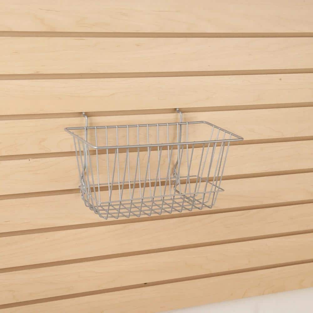 Chrome Rectangular Wire Gridwall Basket